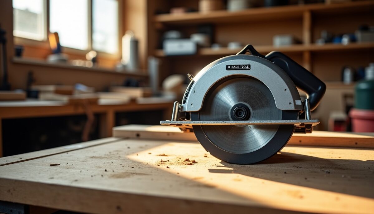 Scie circulaire RaceTools : alliez puissance et précision pour des travaux impeccables