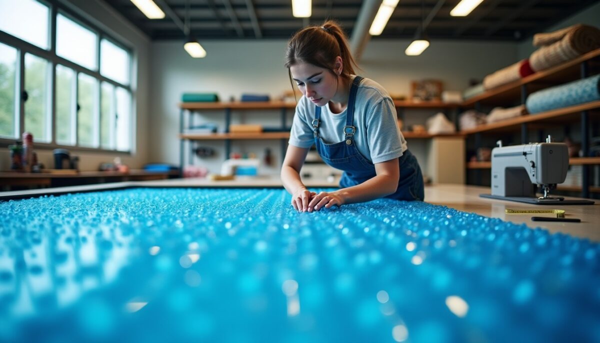 Guide pratique : maîtrisez l'art de coudre une bâche à bulle avec efficacité